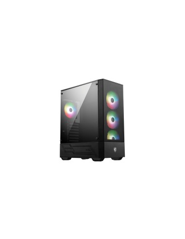 MSI MAG FORGE 112R carcasa de ordenador Midi Tower Negro, Transparente