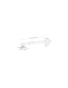 APPROX APPSV03P SOPORTE PROYECTOR DE PARED 85-135 CM BLANCO