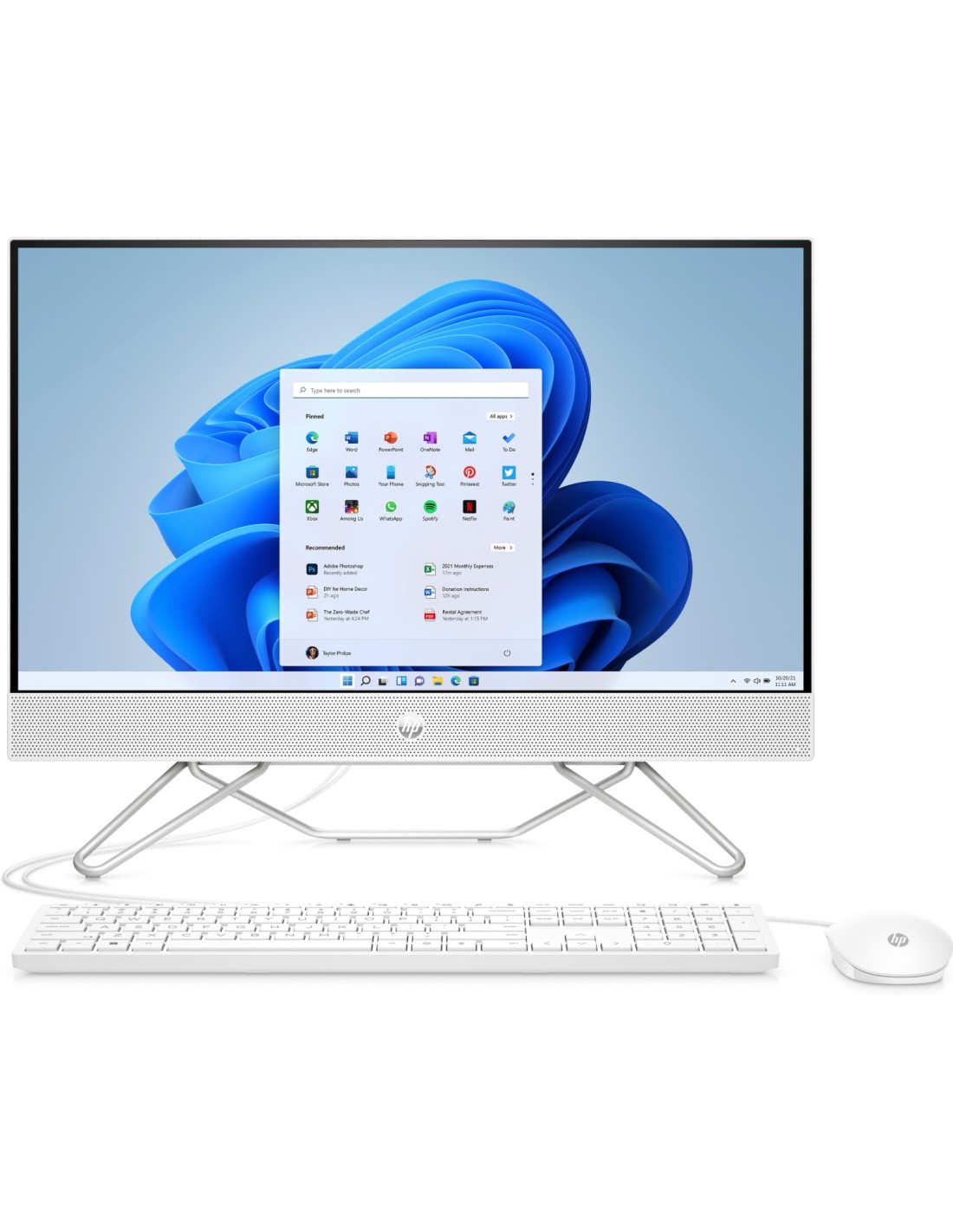 HP 24-cb1077ns Intel® Core? i3 i3-1215U 60,5 cm (23.8") 1920 x 1080 Pixeles PC todo en uno 8 GB DDR4-SDRAM 512 GB SSD NVIDIA GeF