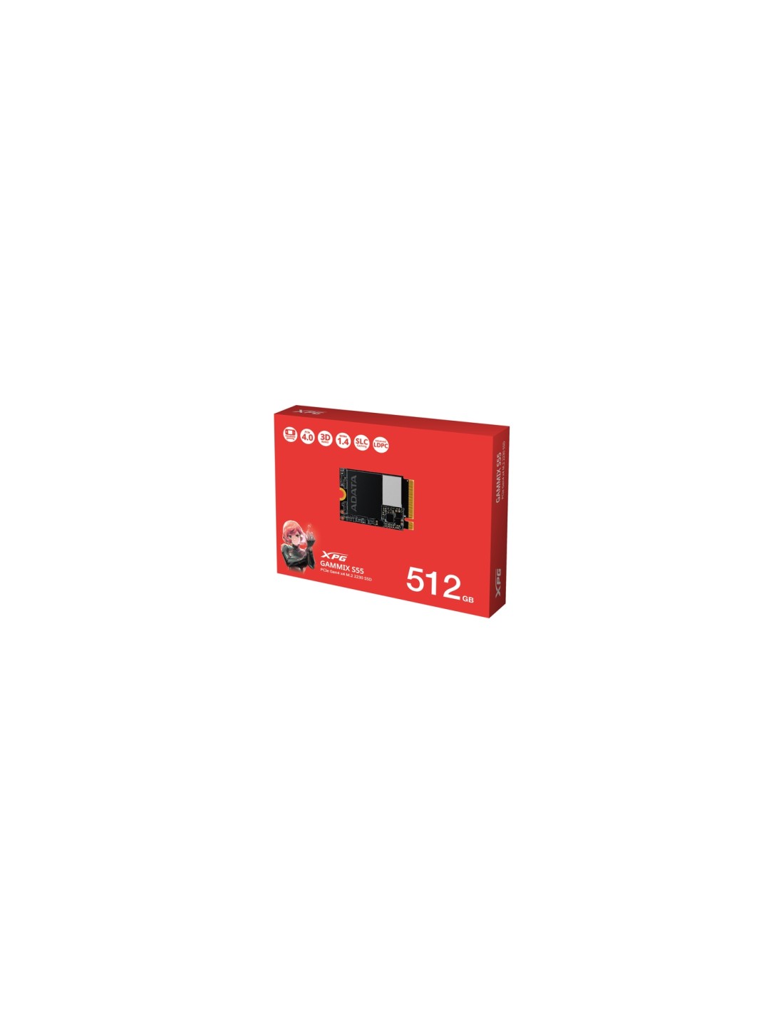 ADATA SGAMMIXS55-512G-C unidad de estado sólido M.2 512 GB PCI Express 4.0 3D NAND NVMe
