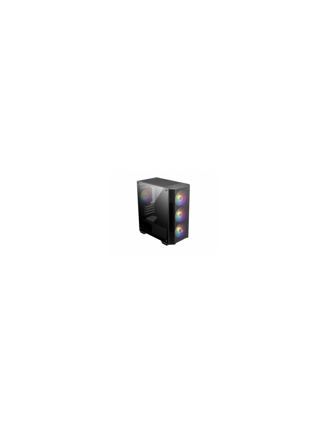 MSI MAG FORGE M100A carcasa de ordenador Micro Torre Negro, Transparente