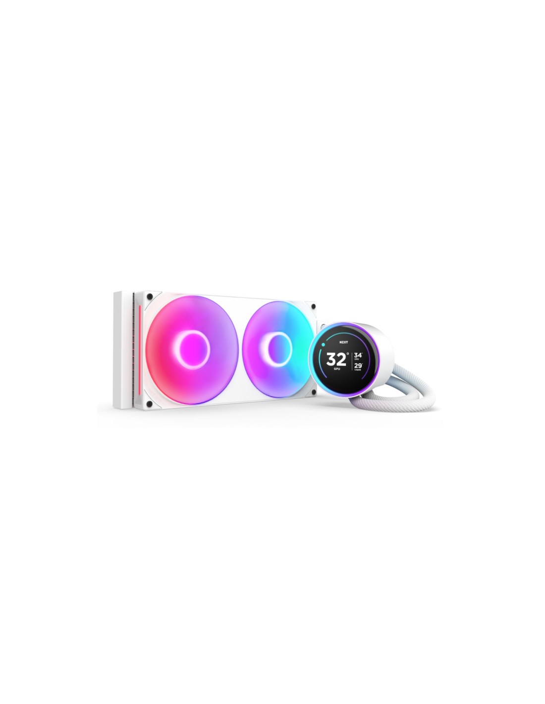 NZXT Kraken Elite 280 RGB Procesador Sistema de refrigeración líquida todo en uno 14 cm Blanco 1 pieza(s)