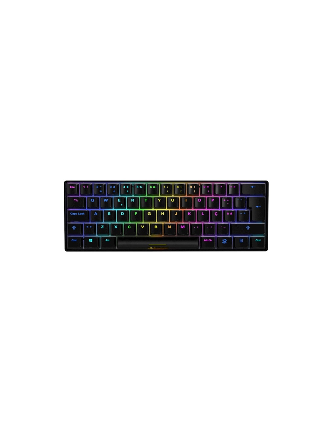 Sharkoon SGK50 S4 teclado USB QWERTY Español Negro