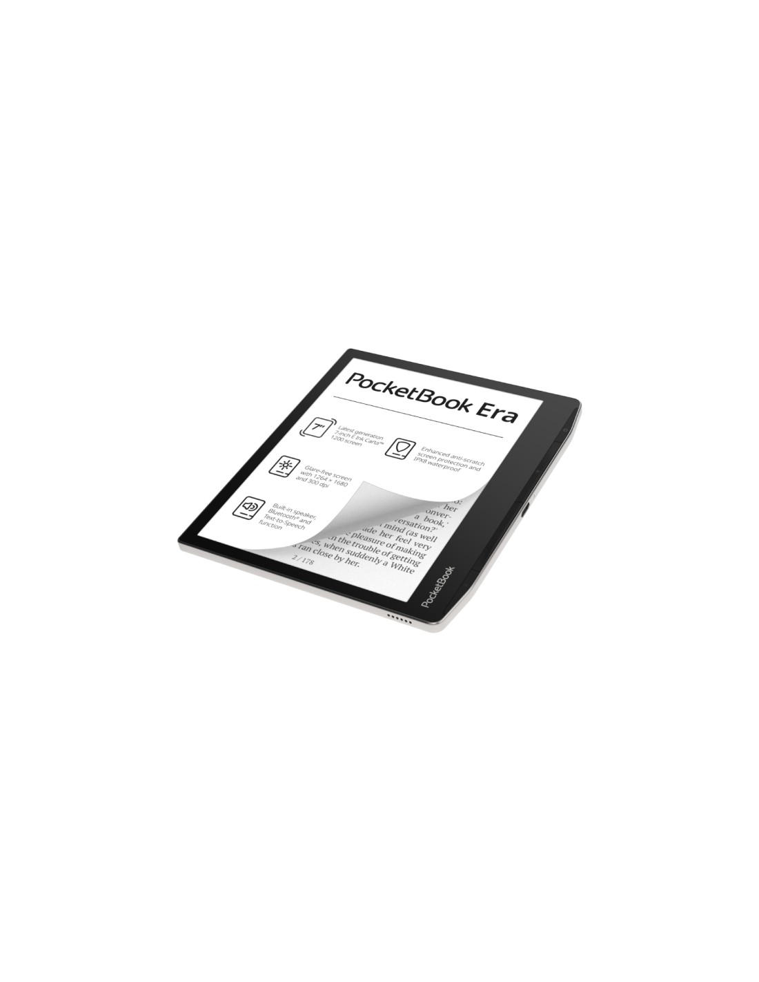 PocketBook 700 Era Silver lectore de e-book Pantalla táctil 16 GB Negro, Plata