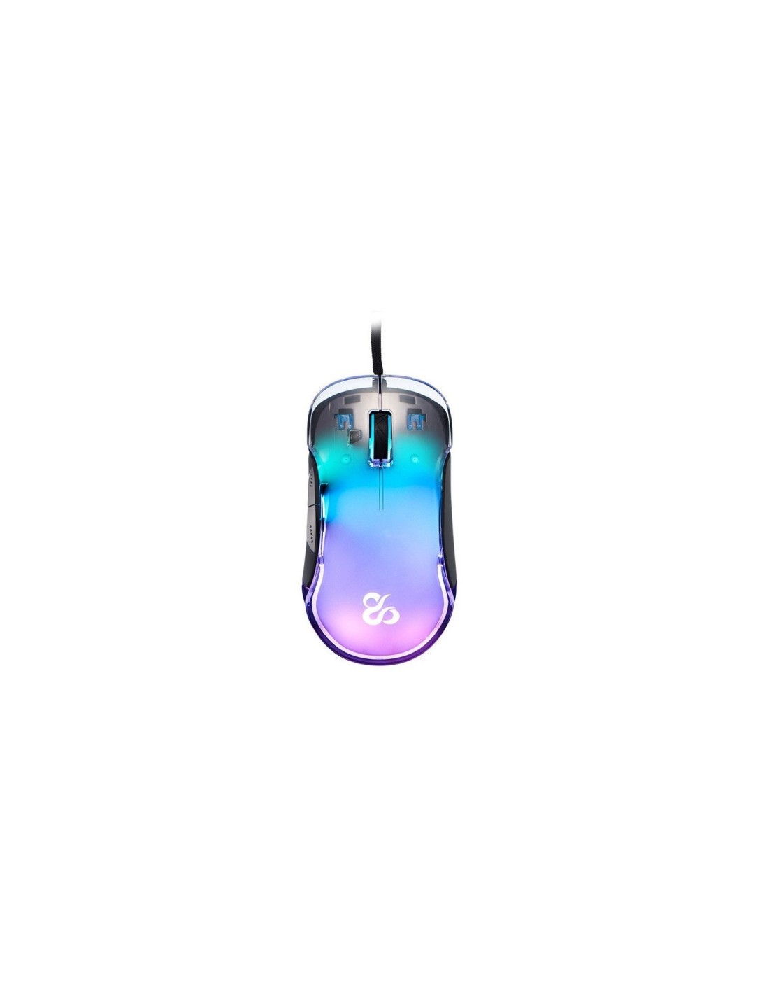 Newskill Lycan Ratón Gaming Transparente RGB 16000DPI NS-MS-LYCAN