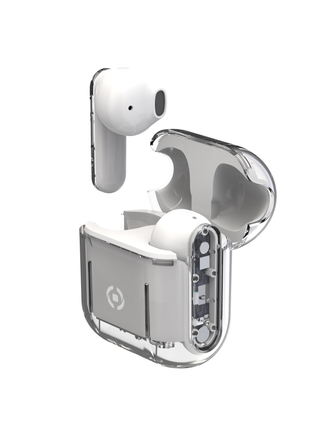 Celly SHEER Auriculares True Wireless Stereo (TWS) Dentro de oído Llamadas/Música Transparente, Blanco