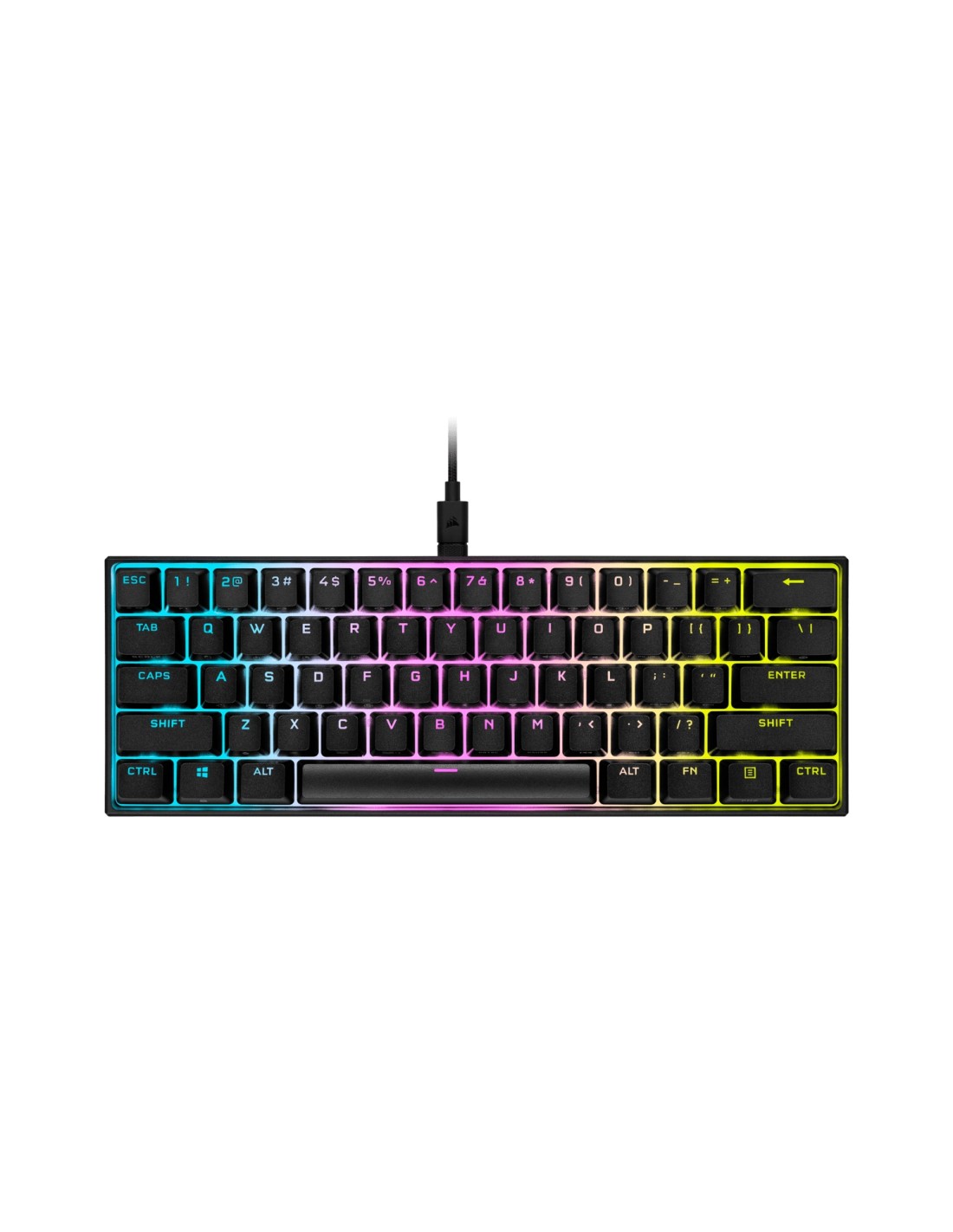 Corsair K65 RGB MINI 60% Mechanical Gaming teclado USB QWERTY Inglés, Español Negro