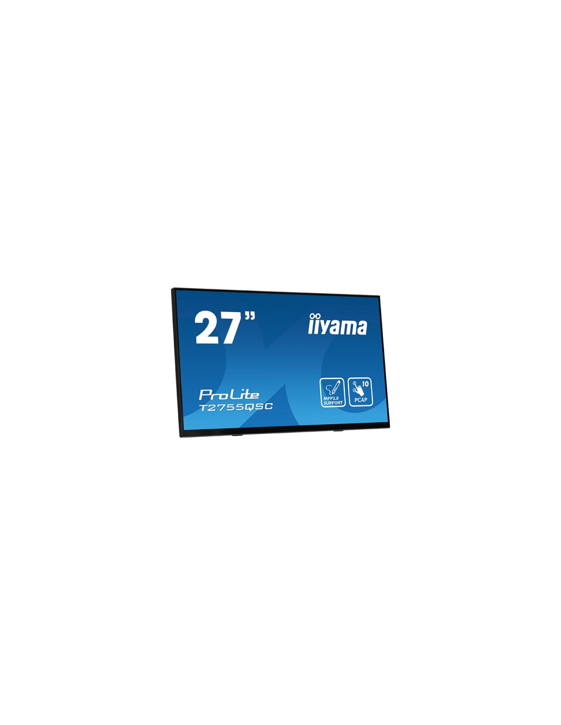 iiyama ProLite T2755QSC-B1 pantalla para PC 68,6 cm (27") 2560 x 1440 Pixeles Full HD LCD Pantalla táctil Negro