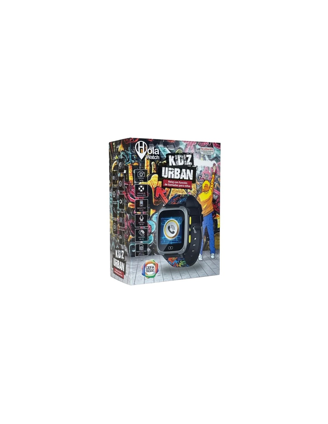 Cefa HolaWatch Urban Black Reloj inteligente niños