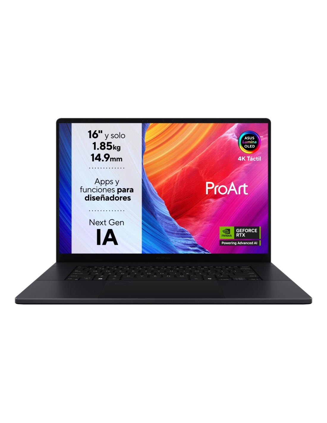 ASUS ProArt P16 OLED H7606WU-ME021W - Ordenador Portátil 16" WQUXGA (AMD Ryzen AI 9 365, 24GB RAM, 1TB SSD, NVIDIA RTX 4050 6GB,