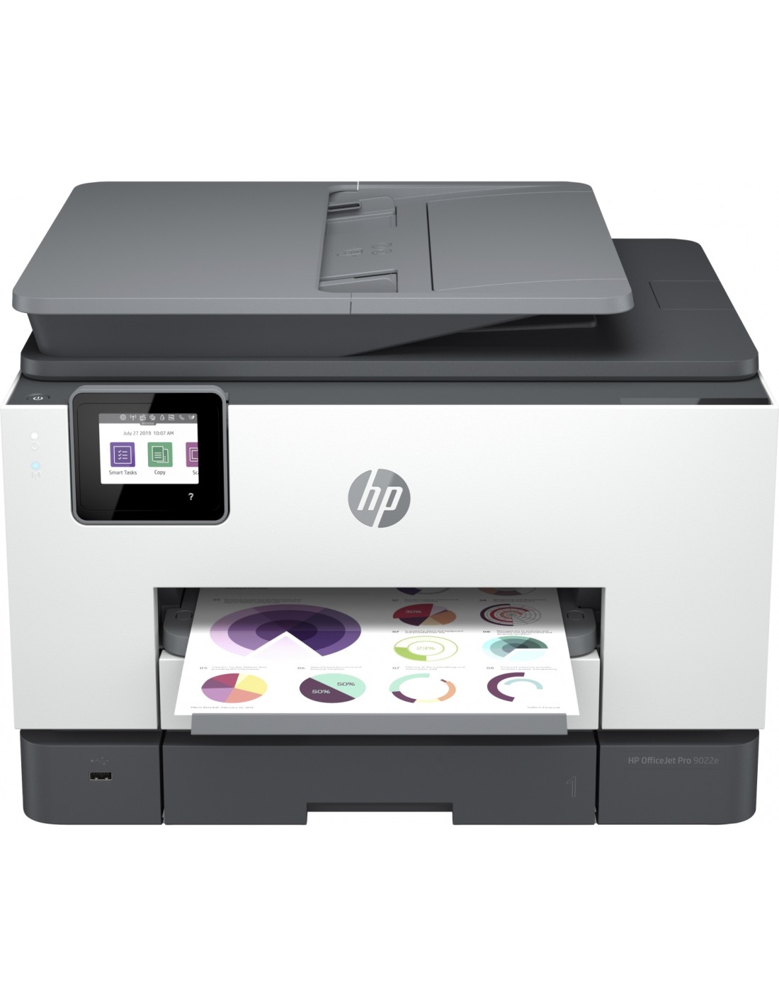 Hp officeJet pro 9022e impresora multifuncion inyeccion de tinta A4 4800 x 1200dpi 24ppm wifi blanco