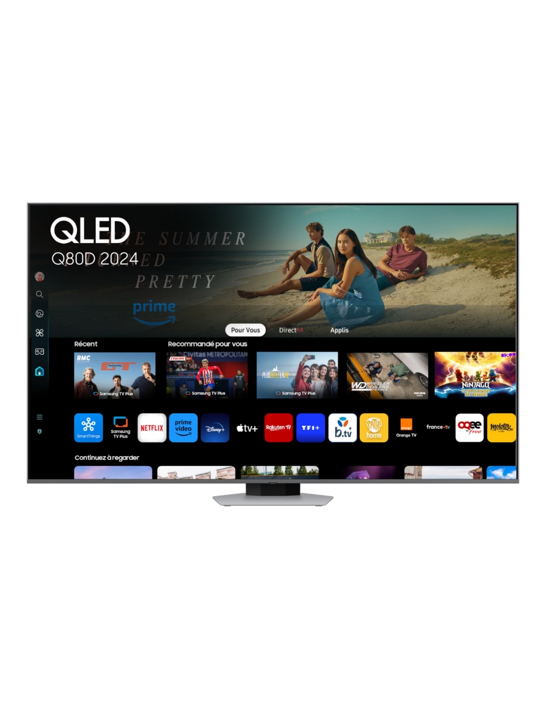 Samsung TQ65Q80DAT 165,1 cm (65") 4K Ultra HD Smart TV Wifi Plata