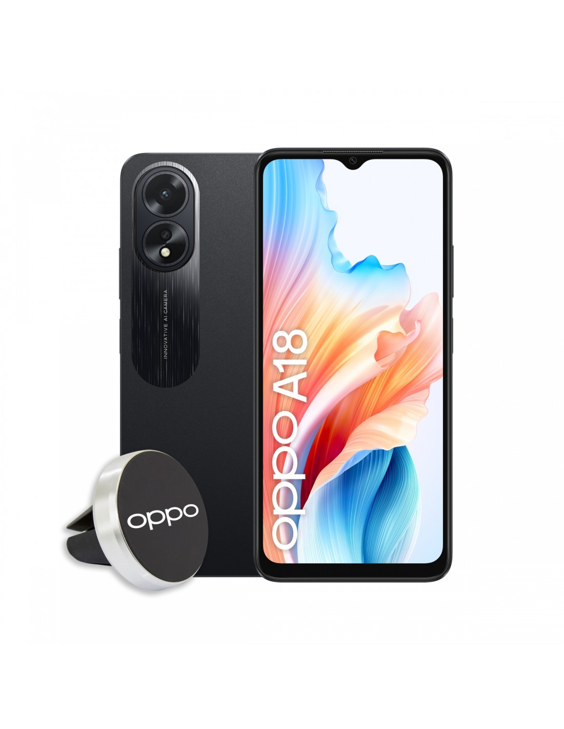 OPPO A18 4/128GB Negro Smartphone