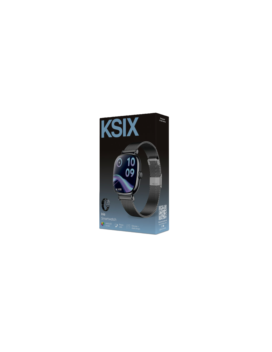 KSIX SMARTWATCH IRIA NEGRO