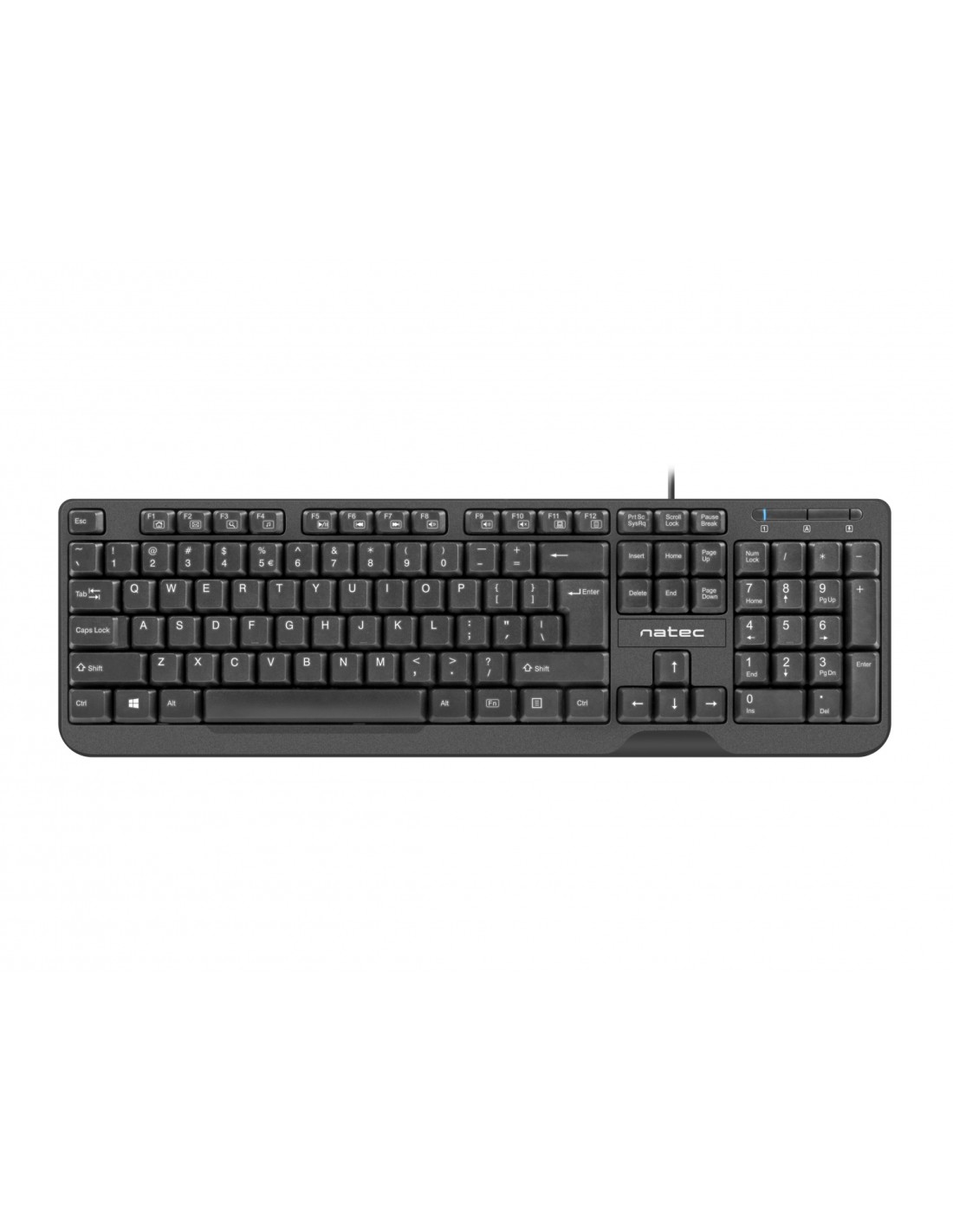 Natec Trout teclado USB QWERTY Español Negro