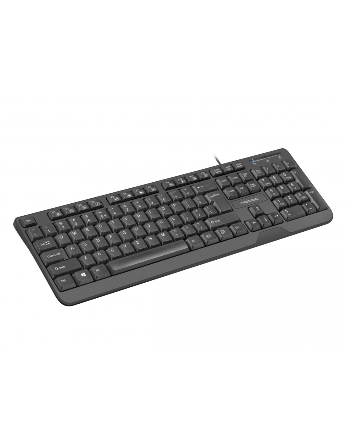 Natec Trout teclado USB QWERTY Español Negro