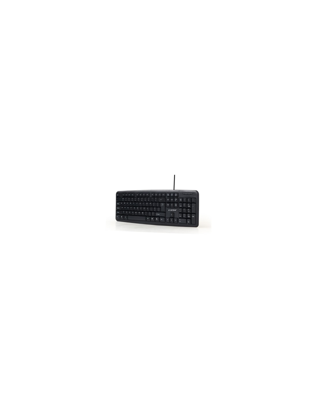 Gembird KB-U-103 teclado USB Inglés de EE. UU. Negro