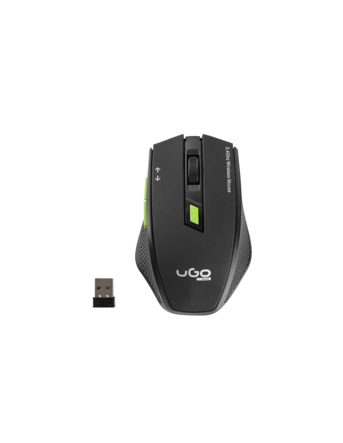 uGo MY-04 ratón mano derecha RF inalámbrico Í?ptico 1800 DPI
