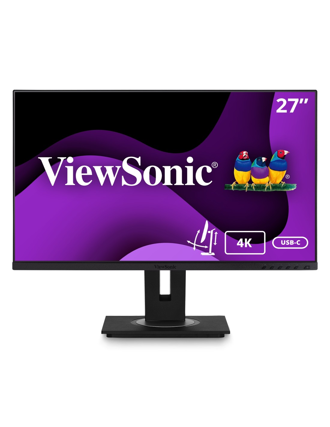Viewsonic VG2756-4K pantalla para PC 68,6 cm (27") 3840 x 2160 Pixeles 4K Ultra HD Negro