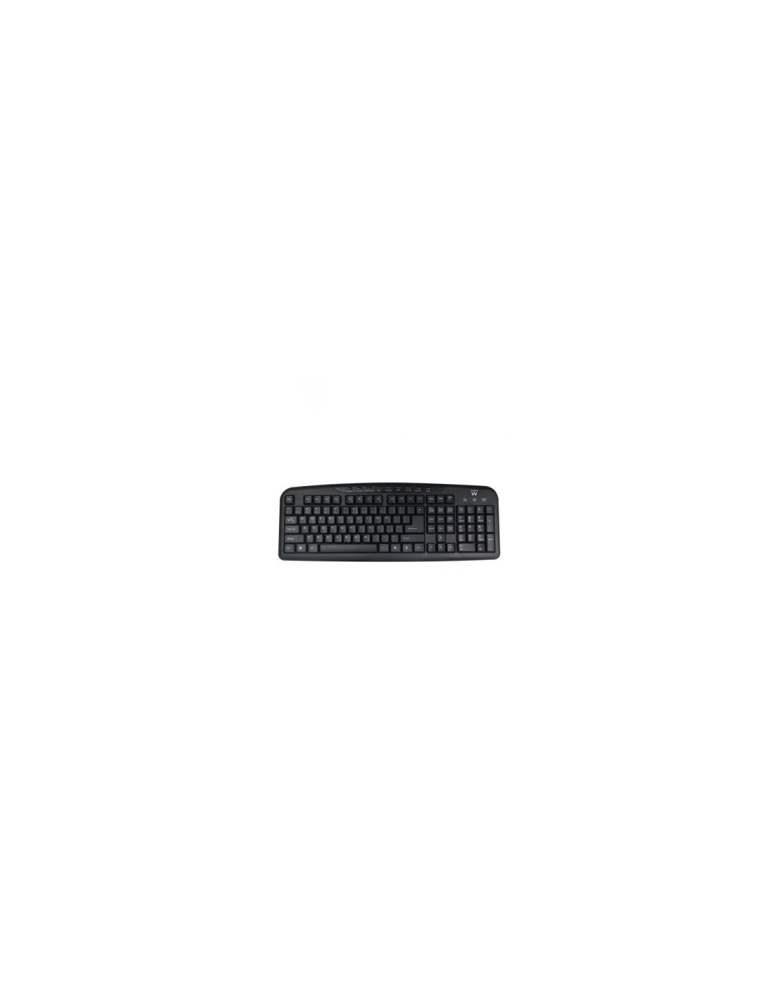 Ewent EW3195 teclado USB QWERTZ Portugués Negro