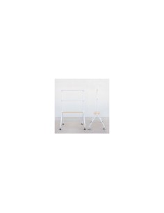 TooQ iLOVE Soporte de Suelo con Ruedas para Pantalla 49"-80", Blanco y Haya 2