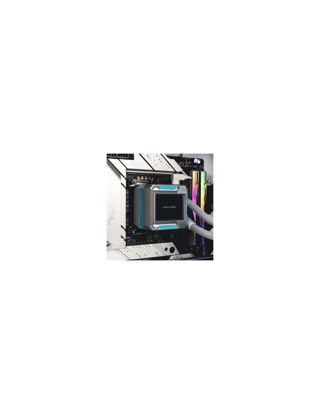 Valkyrie VK-AIOSY240W sistema de refrigeración para ordenador Procesador Sistema de refrigeración líquida todo en uno Negro