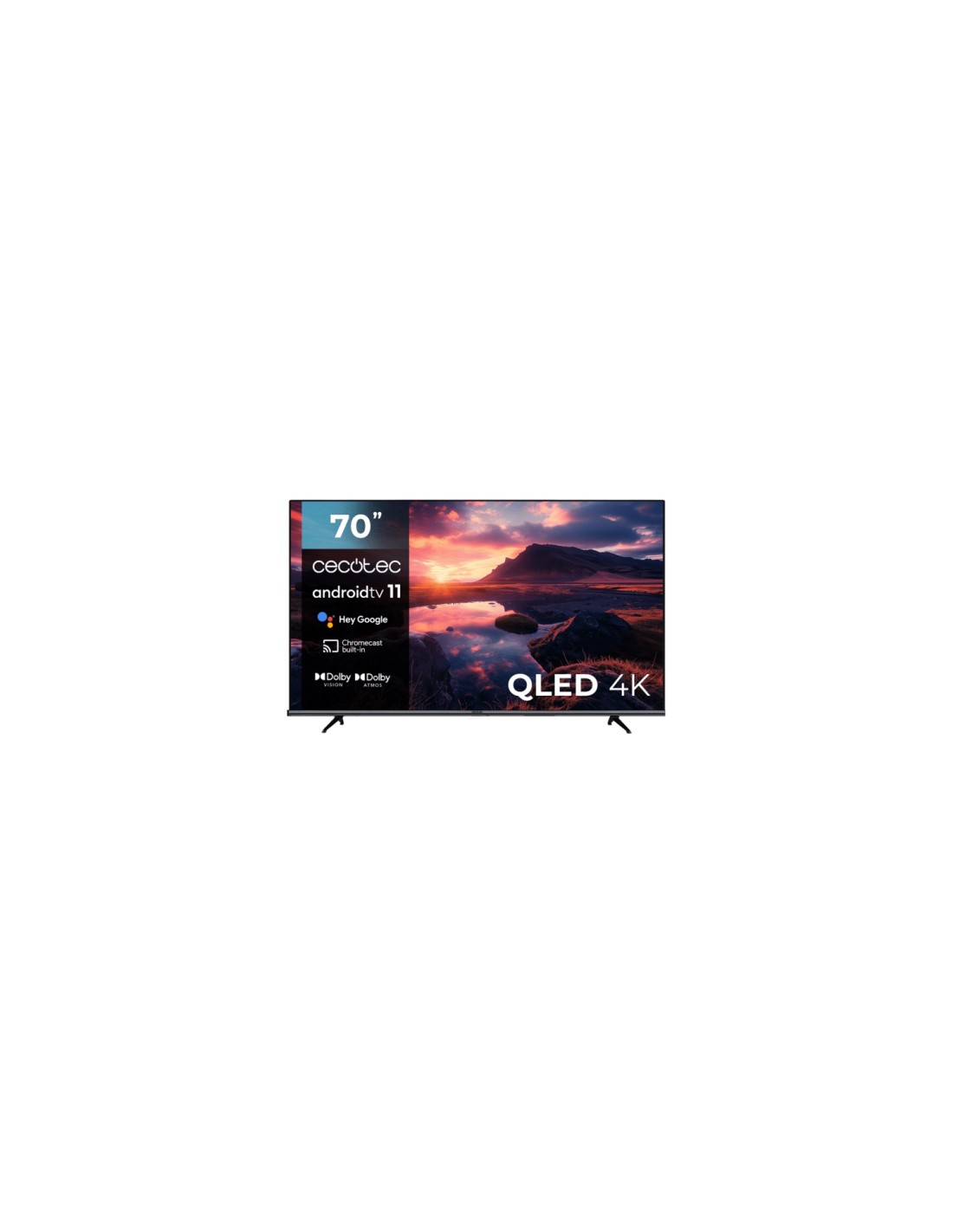Cecotec 02617 Televisor 177,8 cm (70") 4K Ultra HD Smart TV Wifi Negro