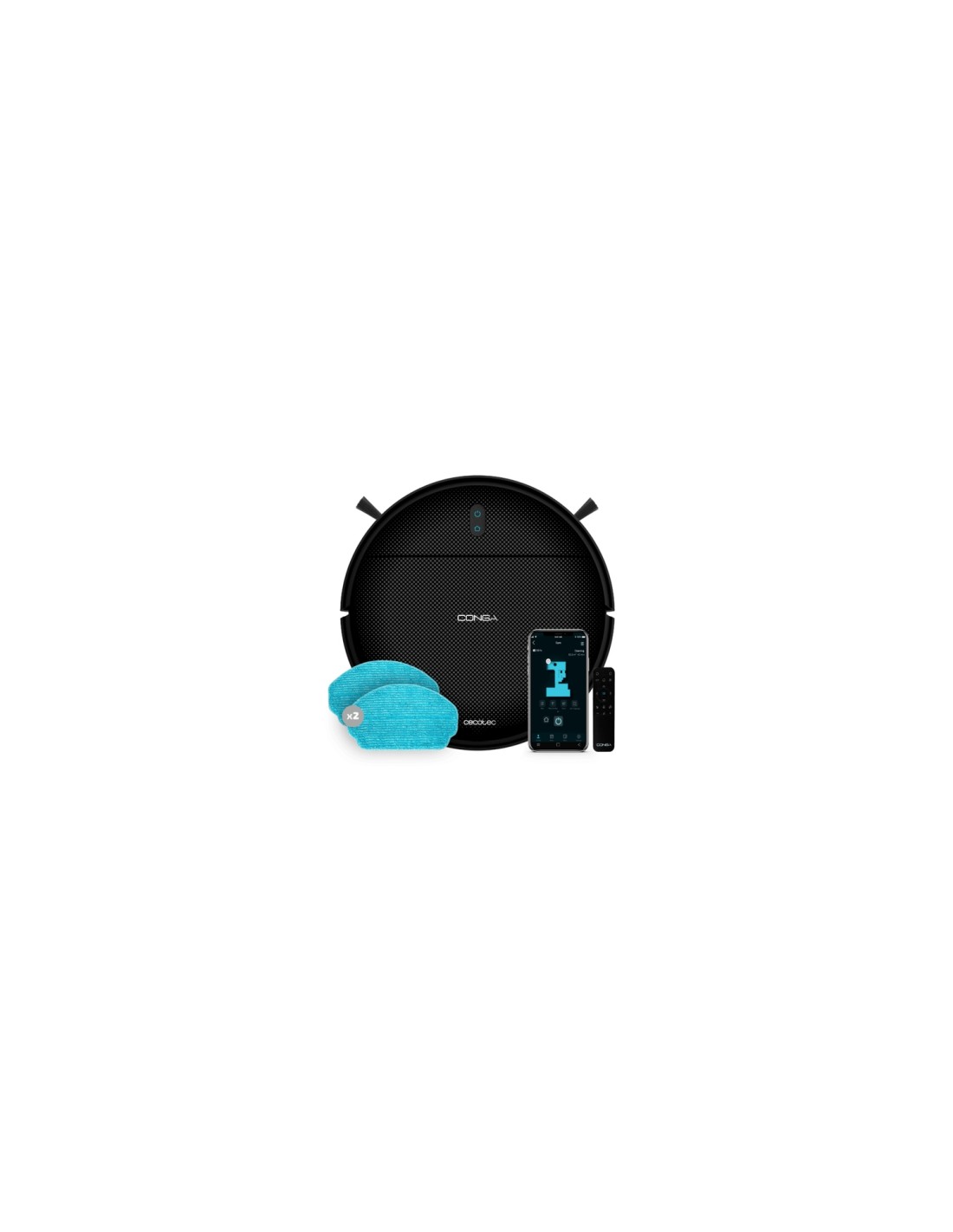 Cecotec Conga 999 Map X-Treme Sin bolsa Negro