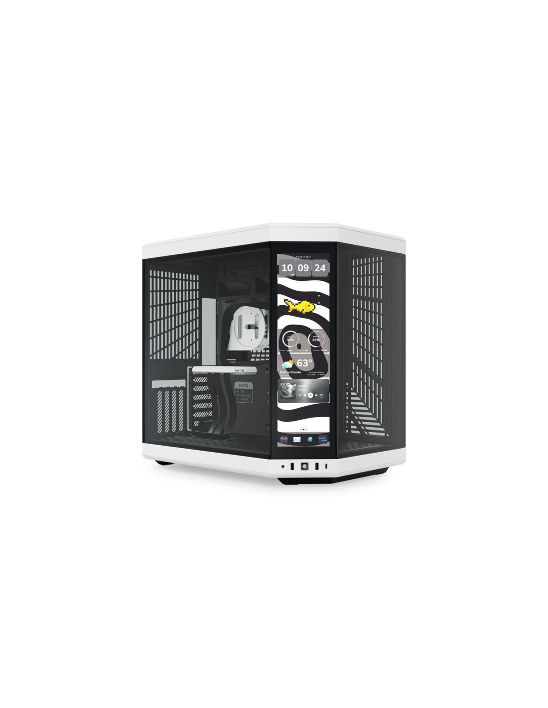 HYTE Y70 Touch Infinite Midi Tower Negro, Blanco