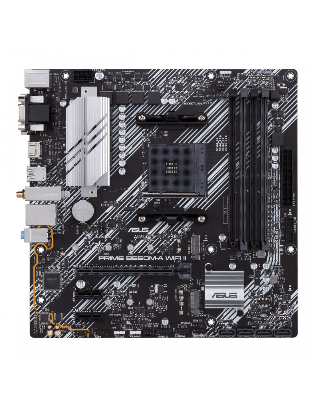 ASUS PRIME B550M-A WIFI II AMD B550 Zócalo AM4 micro ATX