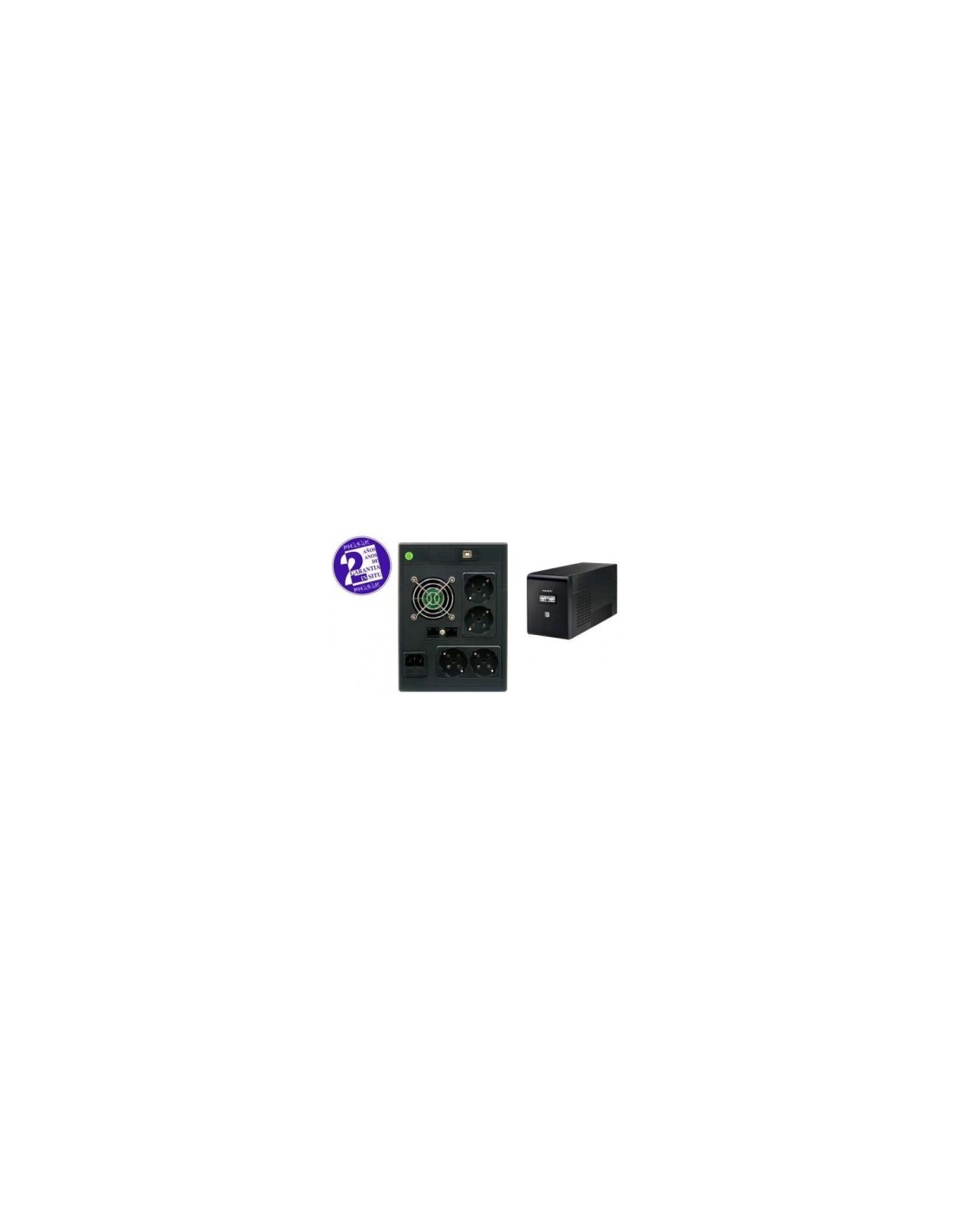 SAI PHASAK 2000VA DISPLAY LCD AVR 2XSCHUKO NEGRO PH 9420