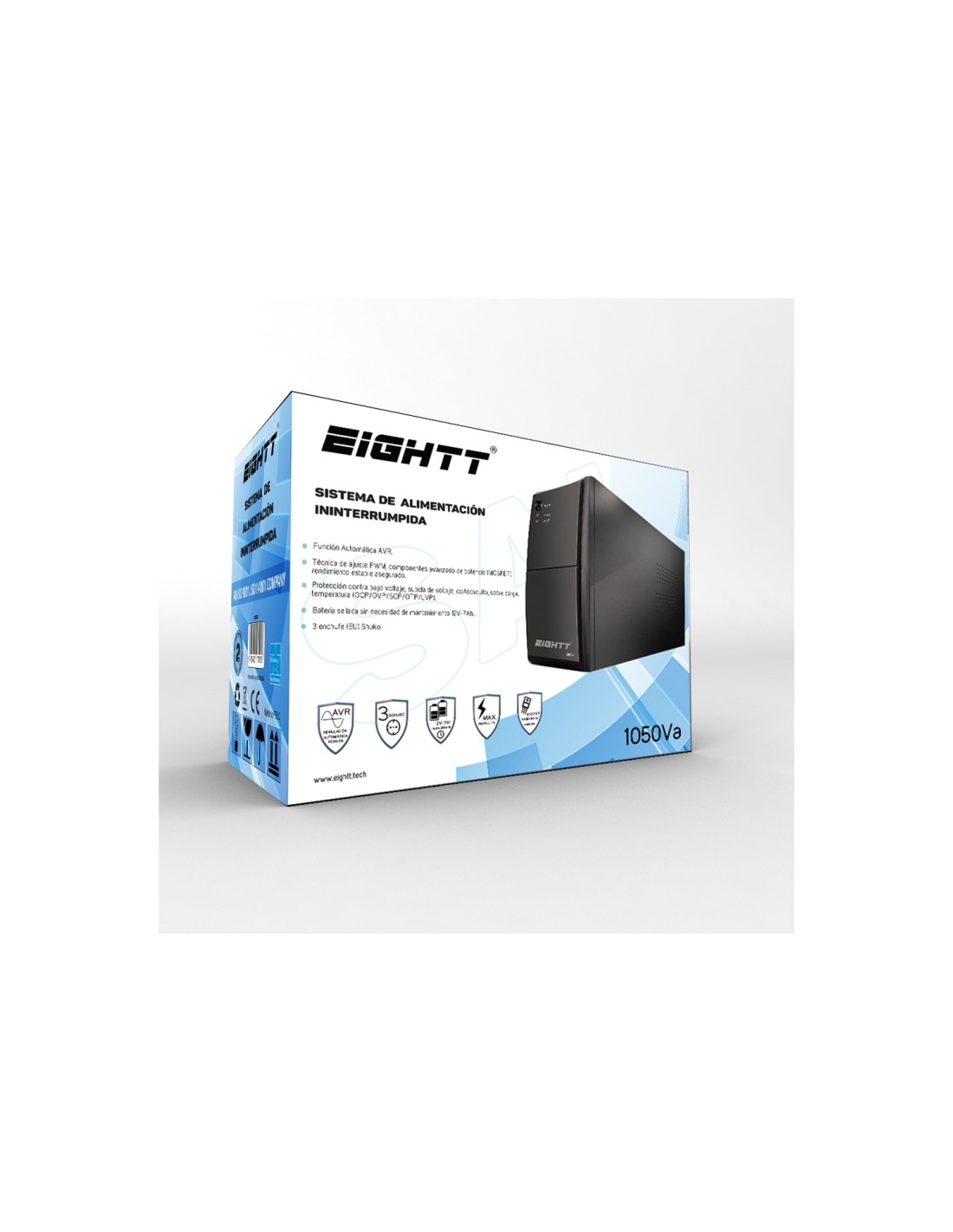 Eightt SAI 1050Va 240V 3-Shuko AVR
