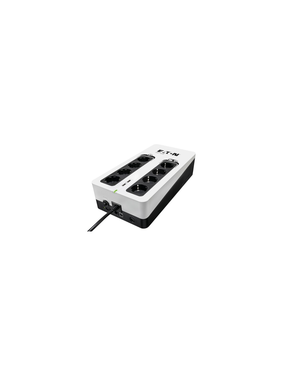 EATON sistema de alimentación ininterrumpida (UPS) En espera (Fuera de lÍ­nea) 700 VA, 420 W, 8 salidas AC Negro, Blanco