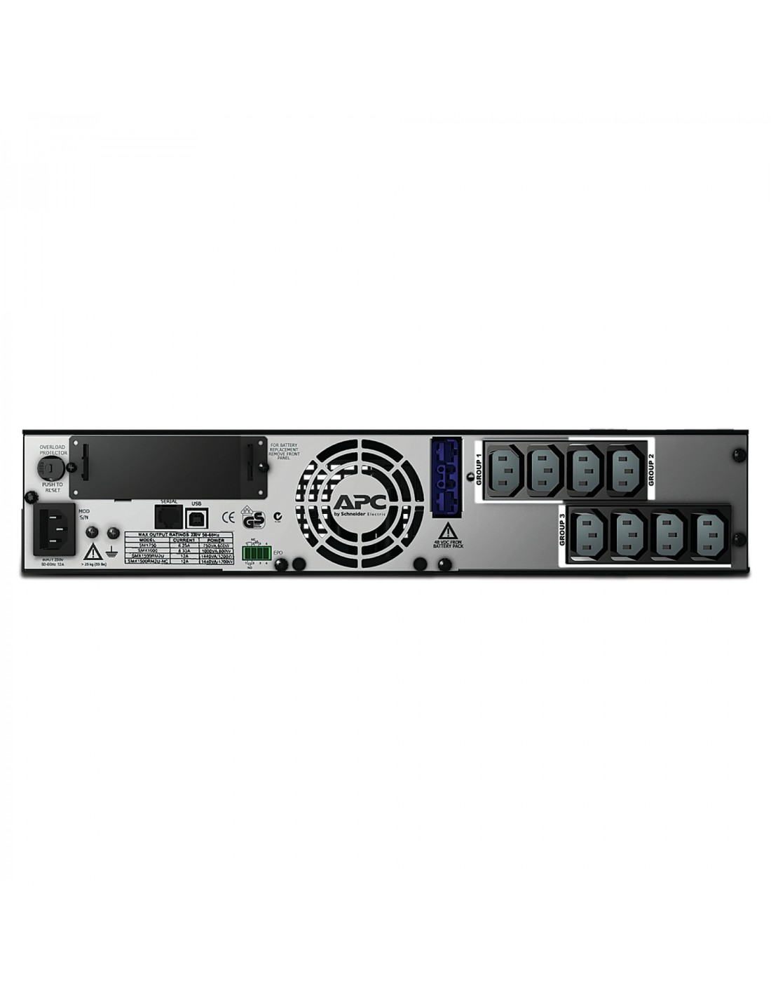 APC Smart-UPS LÍ­nea interactiva 1500 VA 1200 W 8 salidas AC 2U Negro