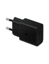 SAMSUNG POWER COMPACT ADAPTER USB C 15W WITHOUT CABLE EP-T1510NBE BLACK