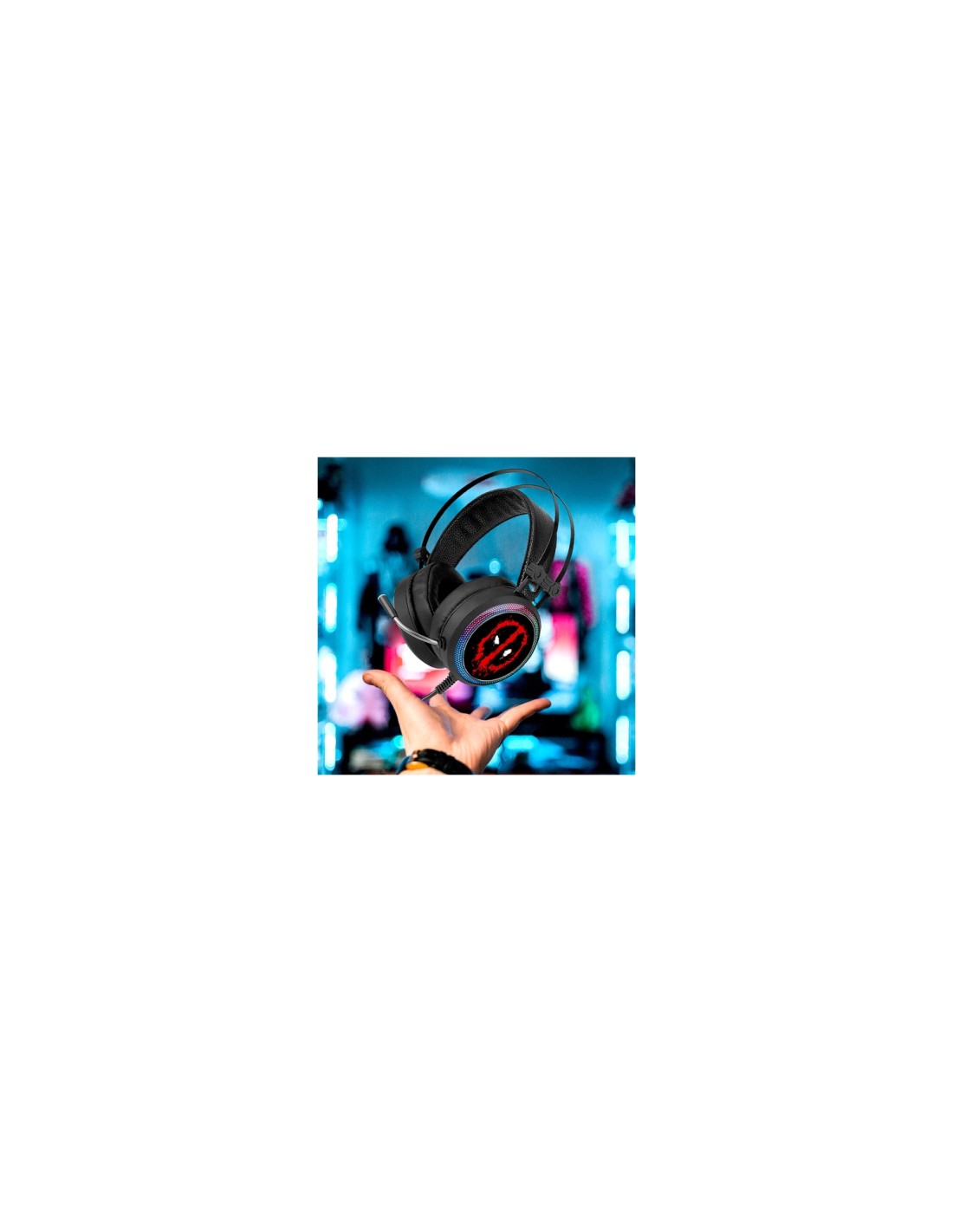 ERT Group Auriculares Gaming Deadpool 001 Marvel negro