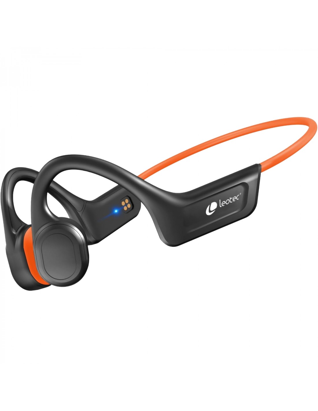 Leotec Auriculares Conducción Í?sea Run PRO IPX7 Naranja