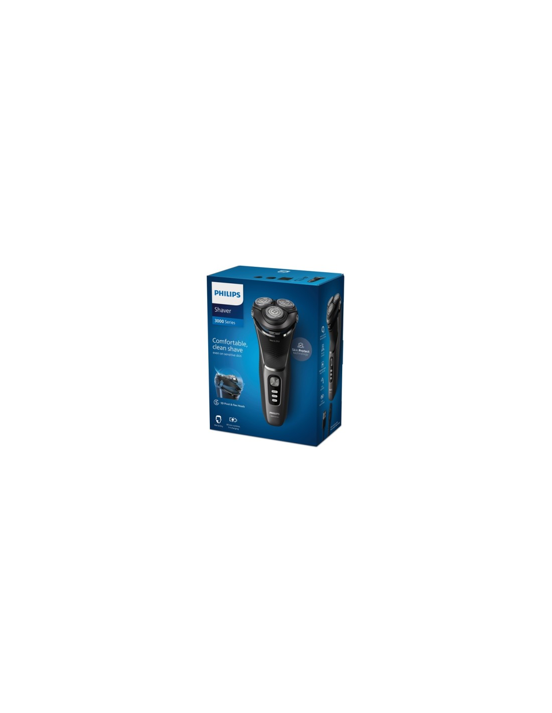 Philips Shaver 3000 Series S3343/13 Afeitadora eléctrica en seco y en húmedo