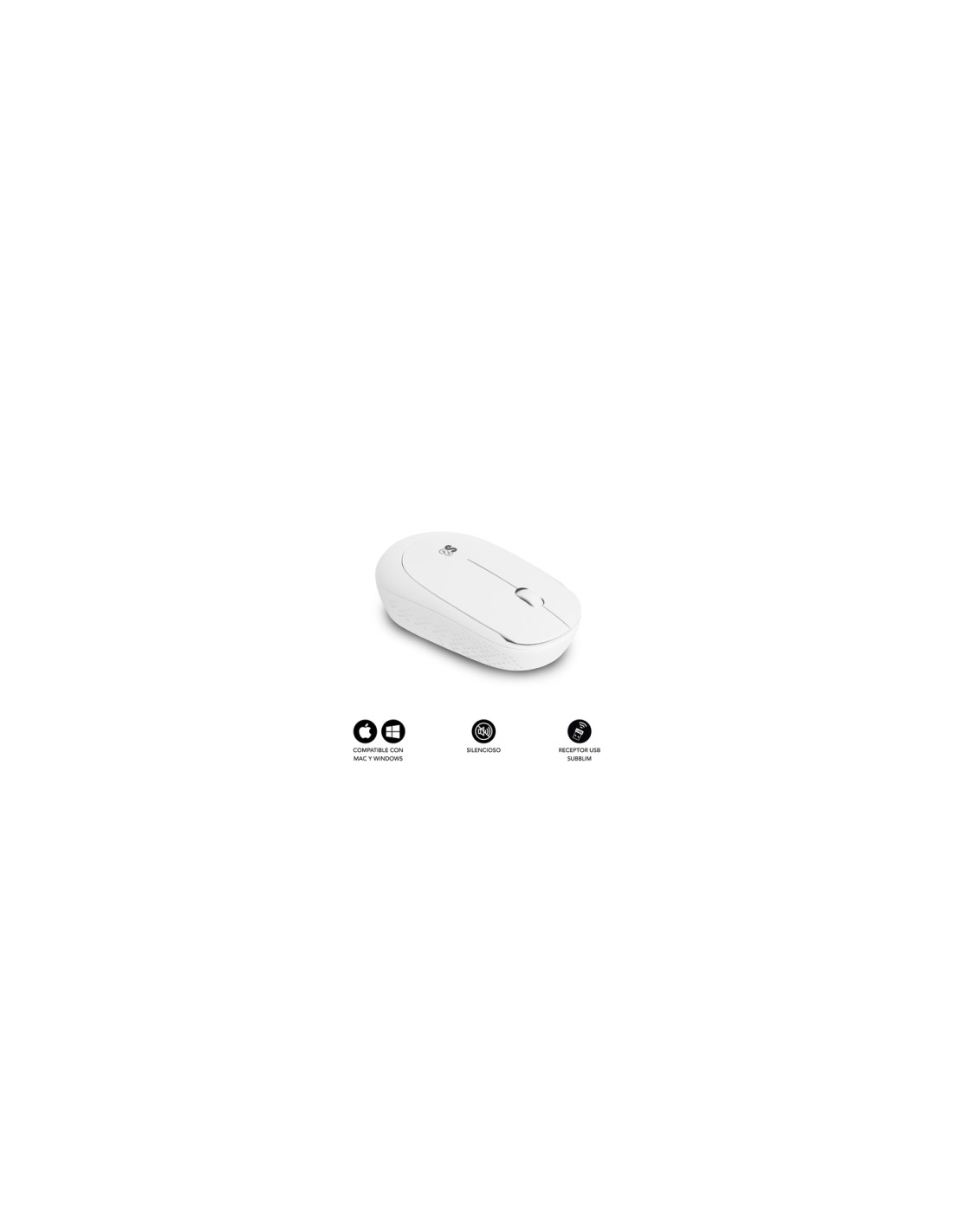 SUBBLIM Ratón Business Plus Silencioso inalámbrico 2.4G 1200 DPI Blanco