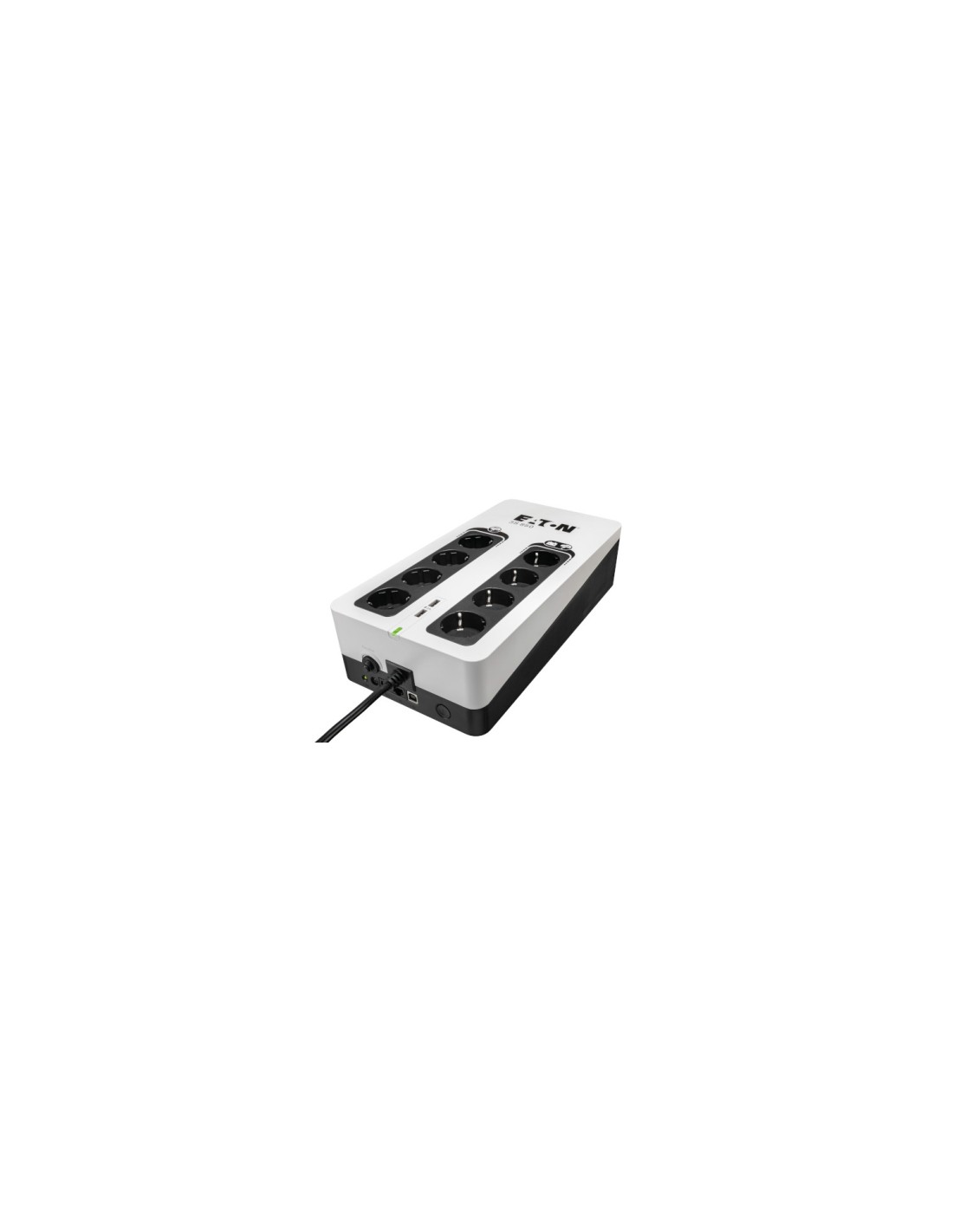 Eaton sistema de (UPS) En espera (Fuera de lÍ­nea) 850 VA 510 W 8 salidas AC Negro, Blanco