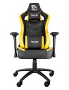 TALIUS silla Vulture gaming negra/amarilla butterfly, base nylon, ruedas nylon