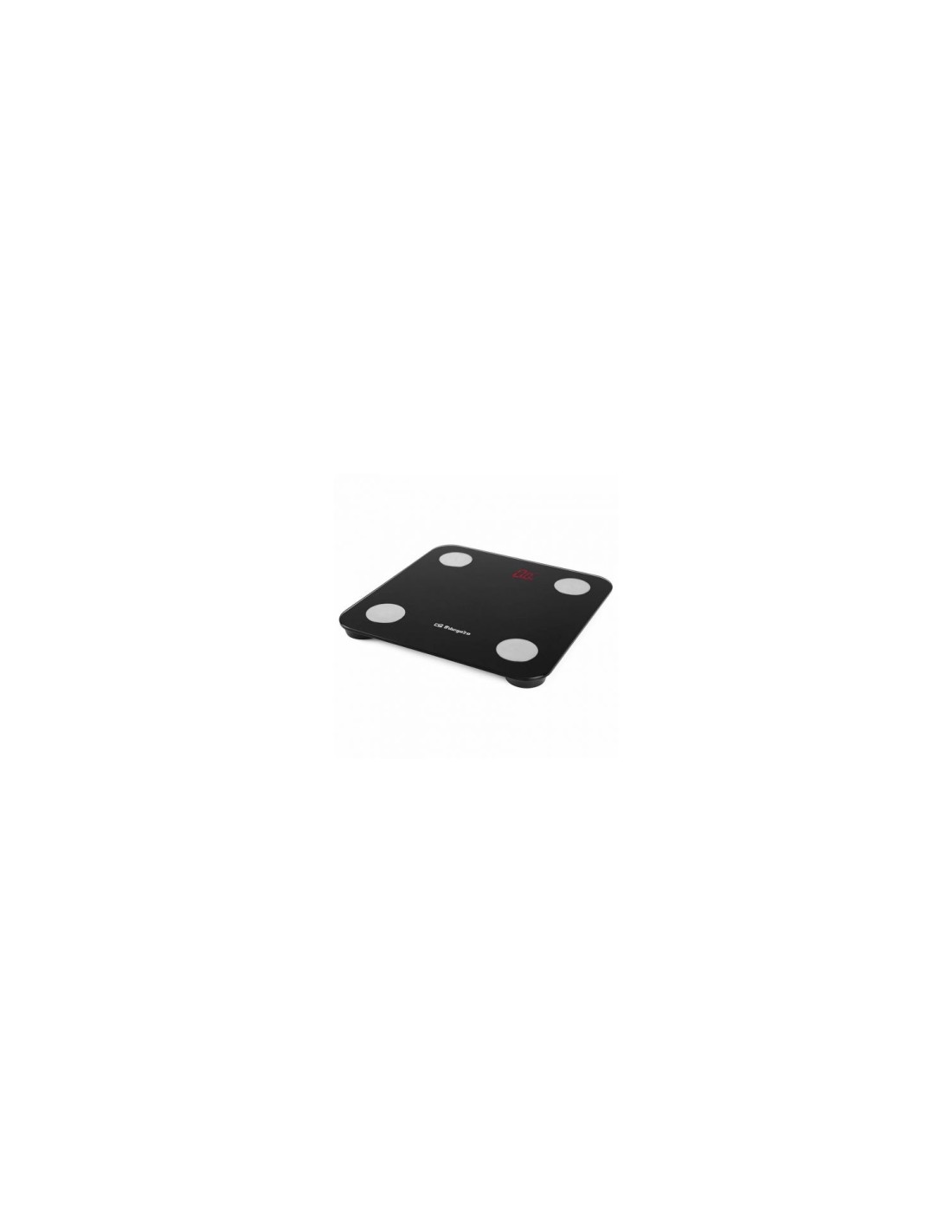 Bascula de baño orbegozo pb 3000 pantalla lcd calcula 13 parametros superficie cristal negro 17652