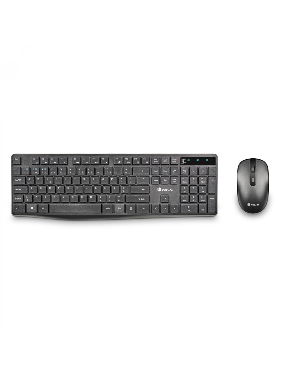 NGS HYPE KIT, QWERTY, PT teclado Ratón incluido Bluetooth Portugués Negro