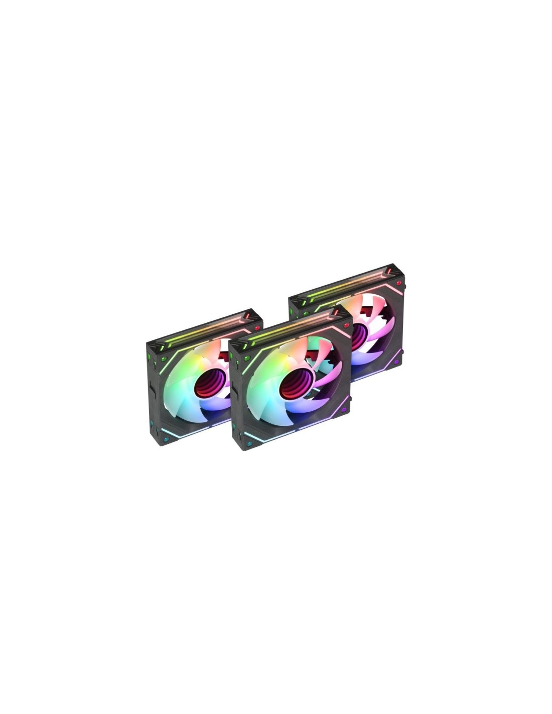 Pack 3 Ventiladores Mars Gaming MF-LINKFINITYKIT/ 12cm/ ARGB