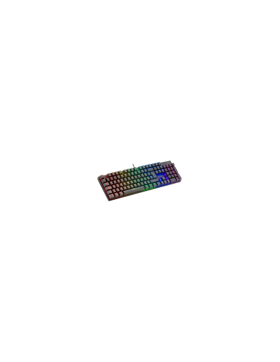 Mars Gaming MK422 Negro Teclado Mecánico Gaming RGB Antighosting Switch Mecánico Marrón Idioma Francés