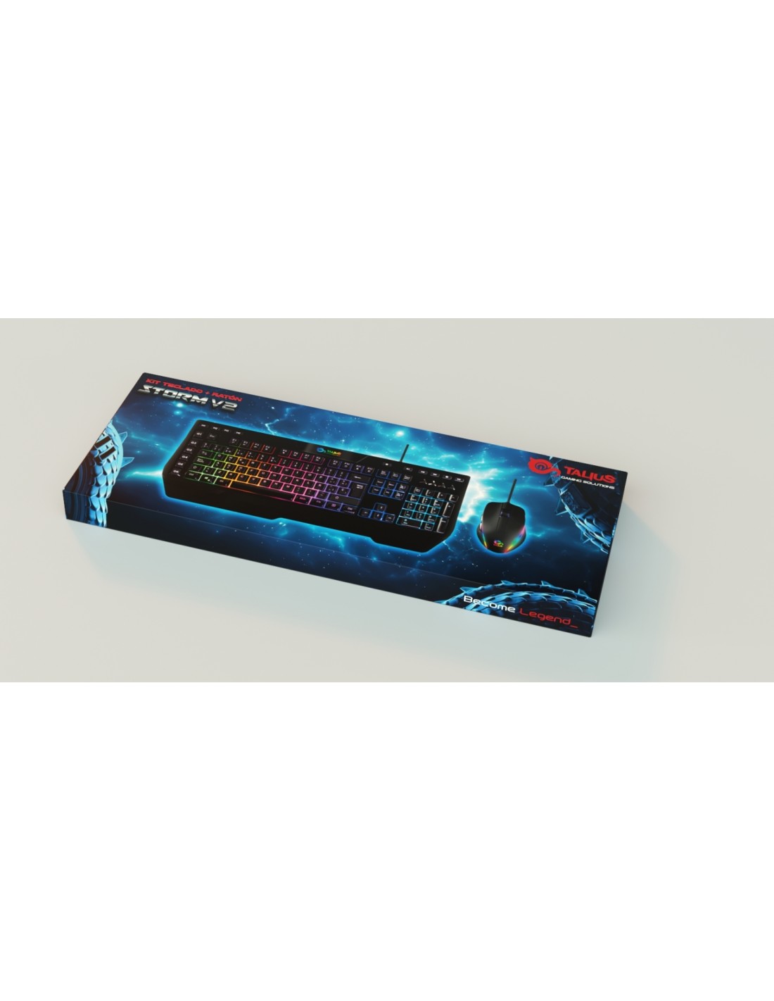 TECLADO+RATON TALIUS GAMING STORM V.2 USB BLACK  TAL-STORMV2