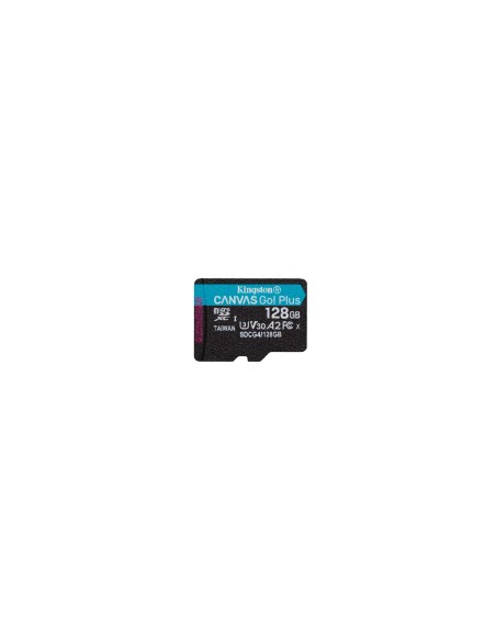 Kingston Technology Tarjeta microSDXC Canvas Go Plus Gen4 de 128 GB, 200 MB/s, A2 U3 V30 y adaptador
