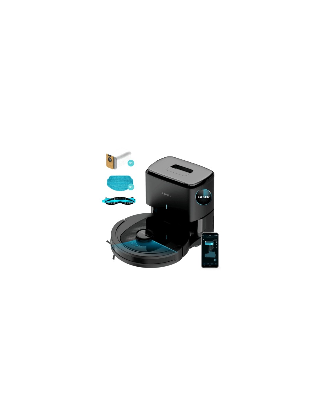 Cecotec Conga 7490 Ultimate Home X-Treme 2 L Sin bolsa Negro