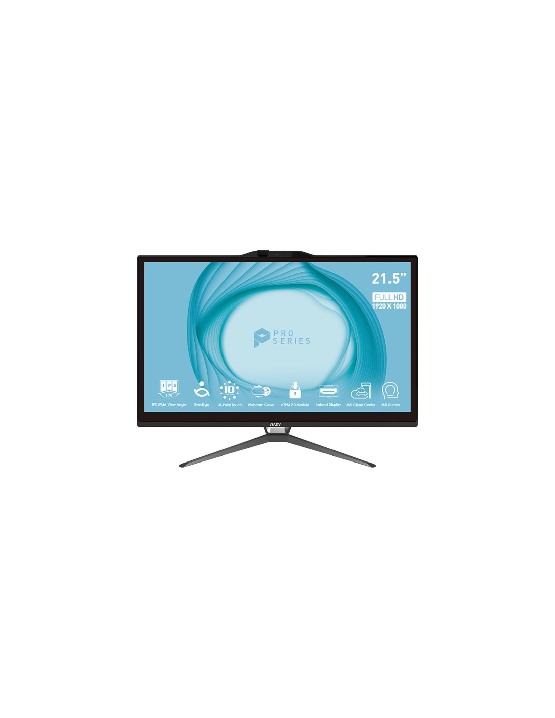 MSI Pro AP222T 13M-208ES Intel® Core? i3 i3-13100 54,6 cm (21.5") 1920 x 1080 Pixeles Pantalla táctil PC todo en uno 8 GB DDR4-S