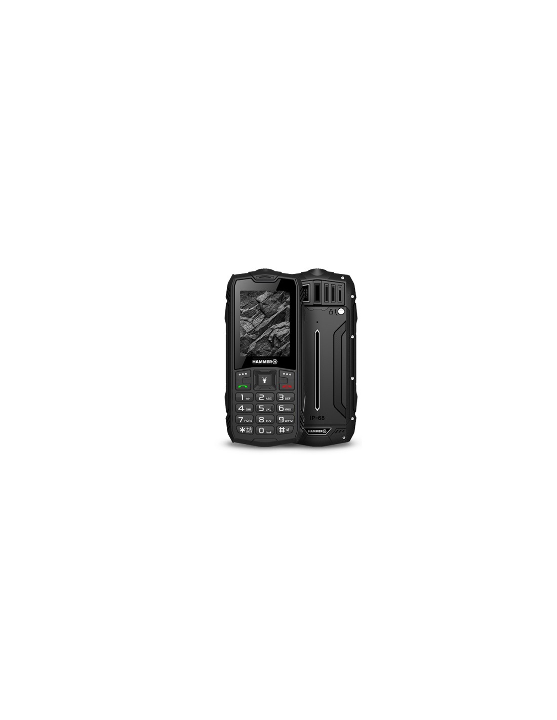 myPhone Hammer Rock 6,1 cm (2.4") 155 g Negro Teléfono con cámara